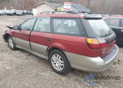 2002 Subaru Outback z USA, uszkodzony, nr VIN 4S3BH675227648536